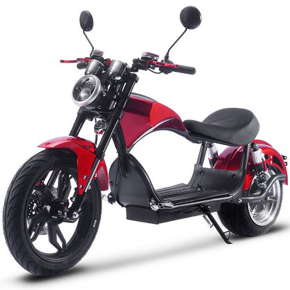 MotoTec Raven 60V 30Ah 2500W Electric Scooter – 28 MPH, 50 Mile Range Lithium